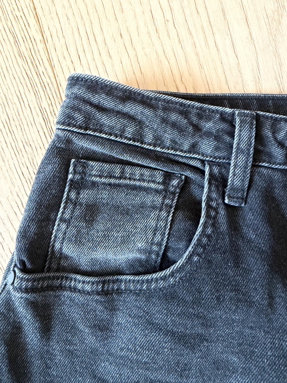 Just Black Denim The Seamed Barrell Jeans Women 27 washed black - Picture 7 of 10